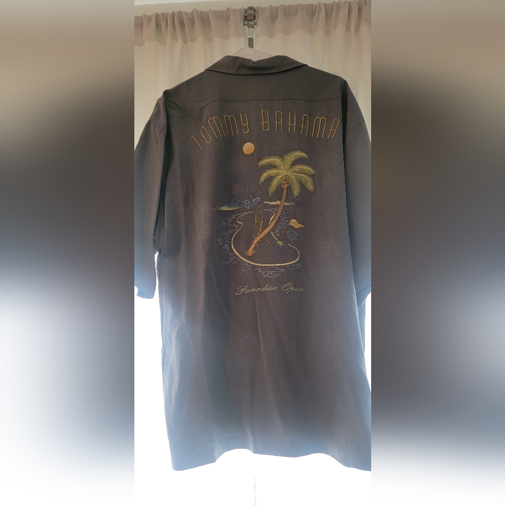 Tommy Bahama Gray Men's Shirt